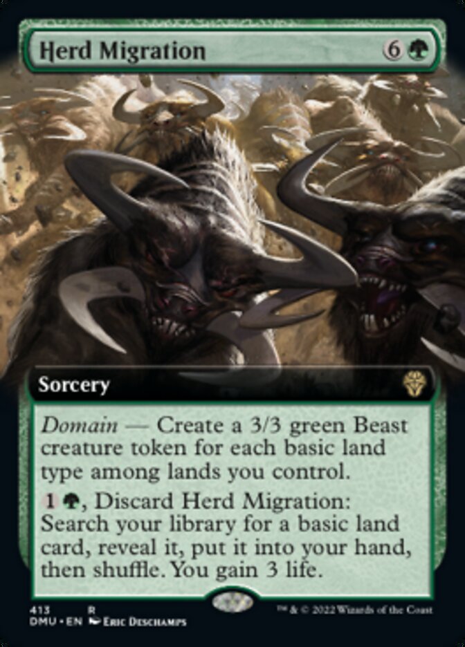 Herd Migration (Extended Art) [Dominaria United] | Card Citadel