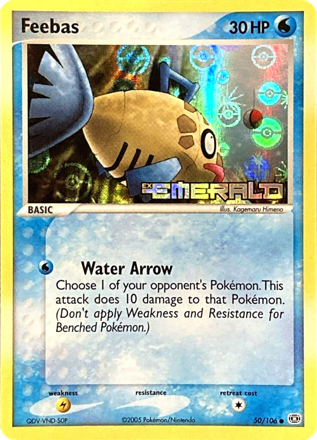 Feebas (50/106) (Stamped) [EX: Emerald] | Card Citadel