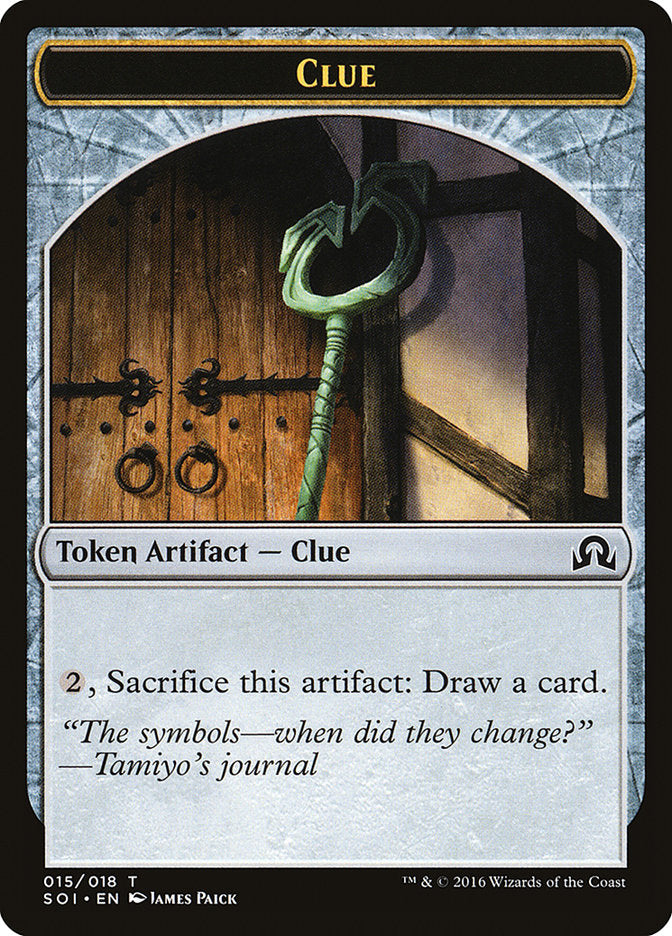 Clue (015/018) [Shadows over Innistrad Tokens] | Card Citadel