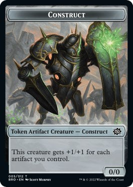 Servo // Construct (005) Double-Sided Token [The Brothers' War Commander Tokens] | Card Citadel