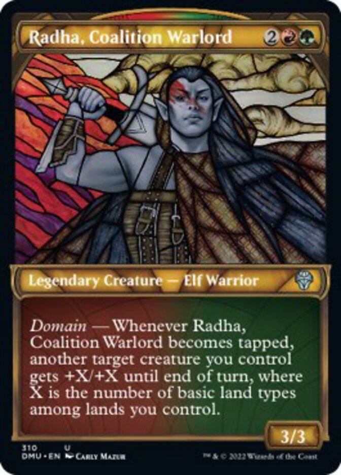 Radha, Coalition Warlord (Showcase) [Dominaria United] | Card Citadel