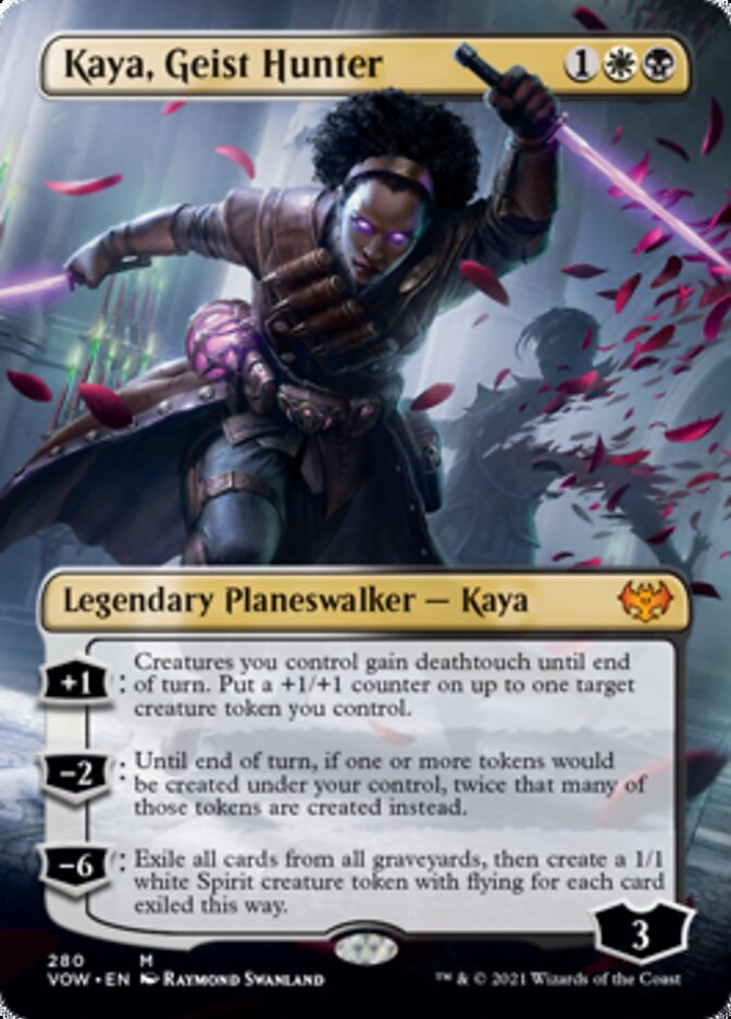 Kaya, Geist Hunter (Borderless) [Innistrad: Crimson Vow] | Card Citadel