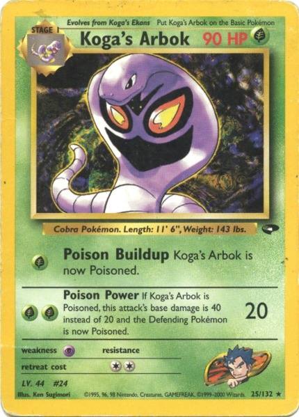 Koga's Arbok (25/132) [Gym Challenge Unlimited] | Card Citadel