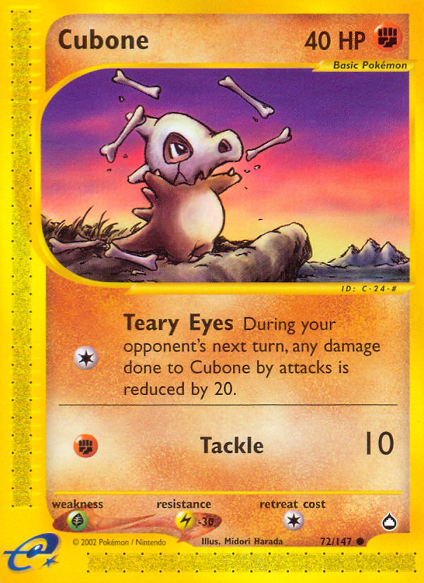 Cubone (72/147) [Aquapolis] | Card Citadel