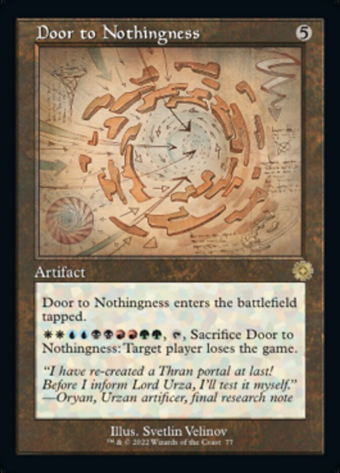 Door to Nothingness (Retro Schematic) [The Brothers' War Retro Artifacts] | Card Citadel