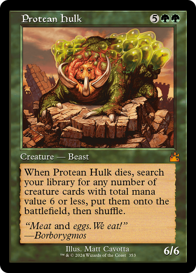 Protean Hulk (Retro Frame) [Ravnica Remastered] | Card Citadel