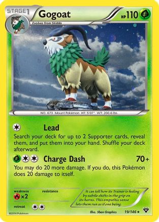 Gogoat (19/146) (Cosmos Holo) [XY: Base Set] | Card Citadel