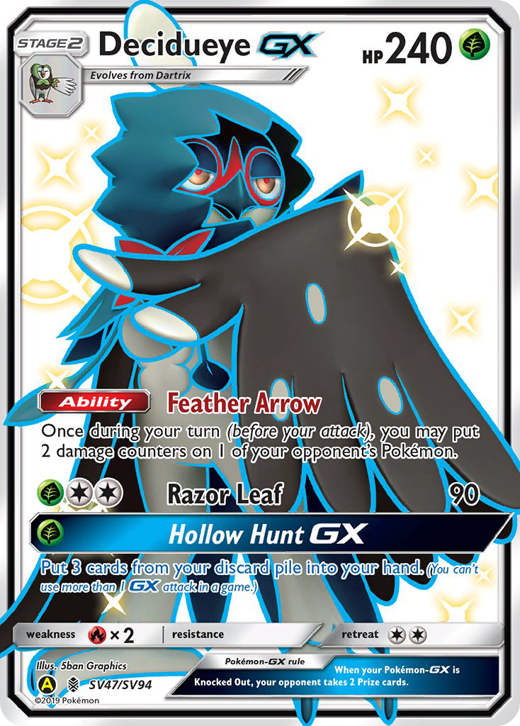 Decidueye GX (SV47/SV94) [Sun & Moon: Hidden Fates - Shiny Vault] | Card Citadel