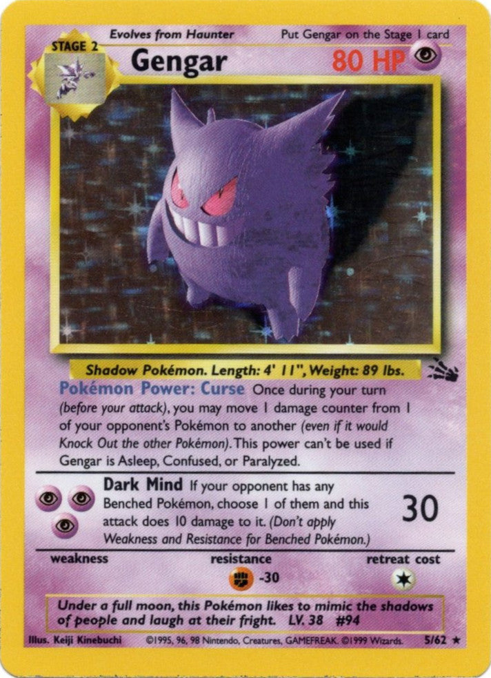 Gengar (5/62) [Fossil Unlimited] | Card Citadel