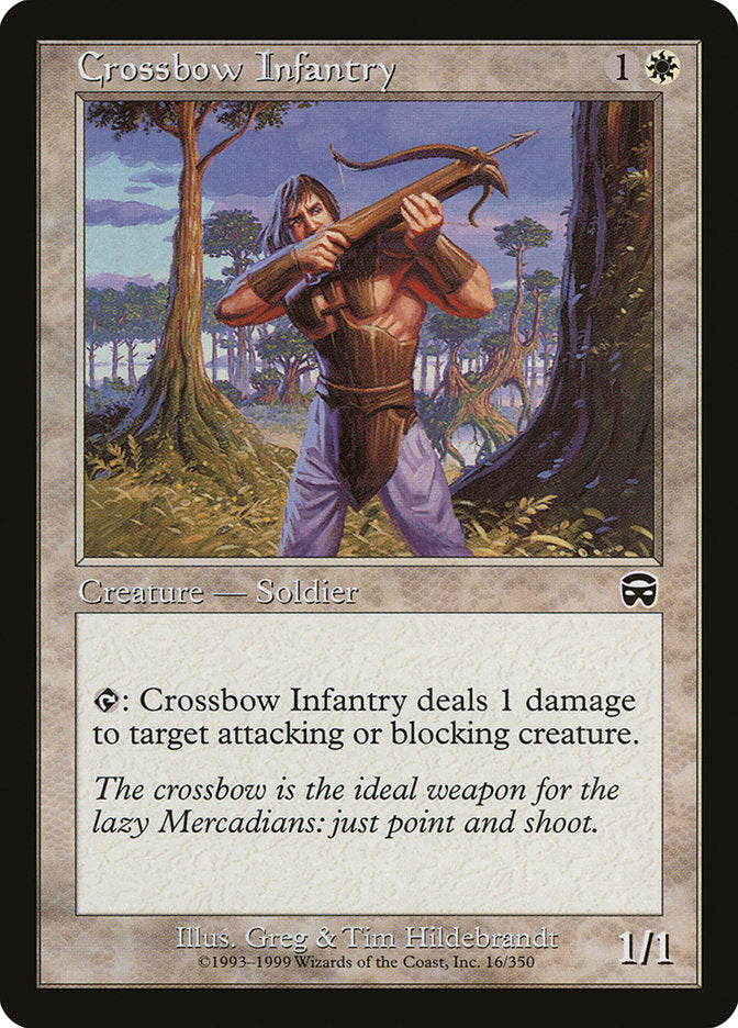 Crossbow Infantry [Mercadian Masques] | Card Citadel