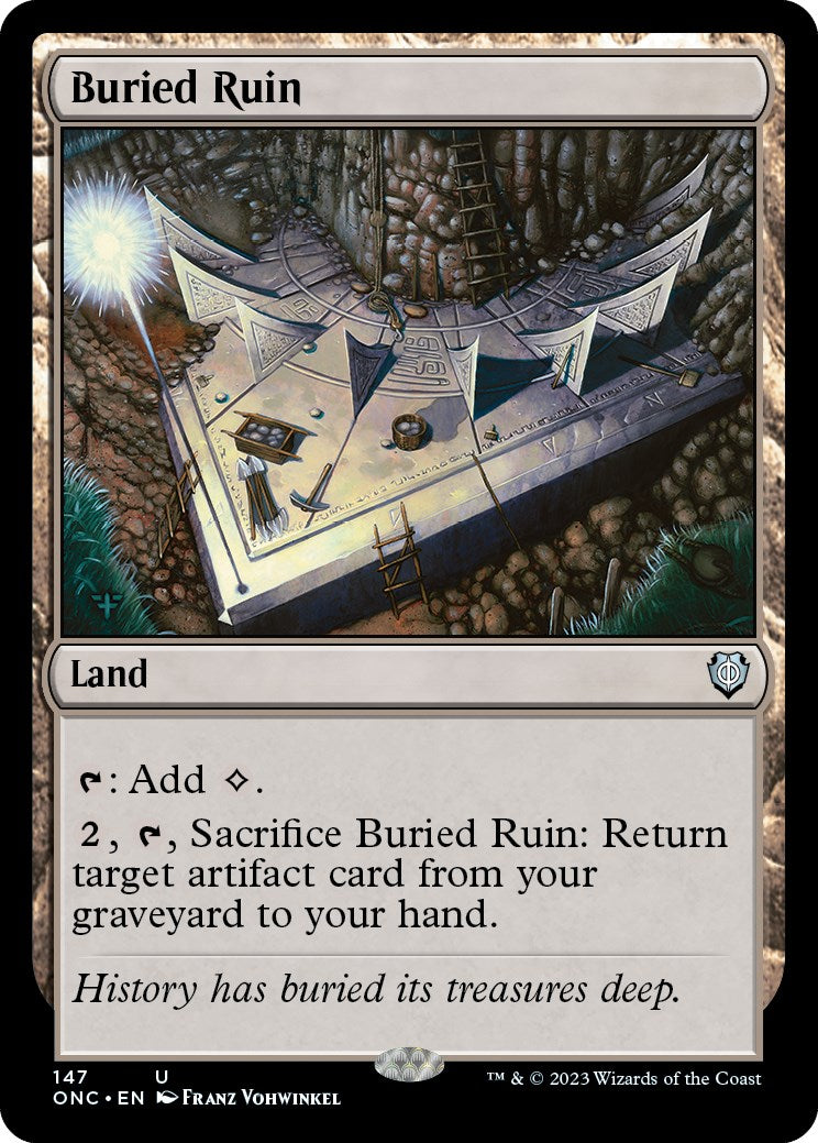 Buried Ruin [Phyrexia: All Will Be One Commander] | Card Citadel