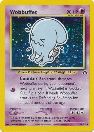 Wobbuffet (16/75) [Neo Discovery Unlimited] | Card Citadel