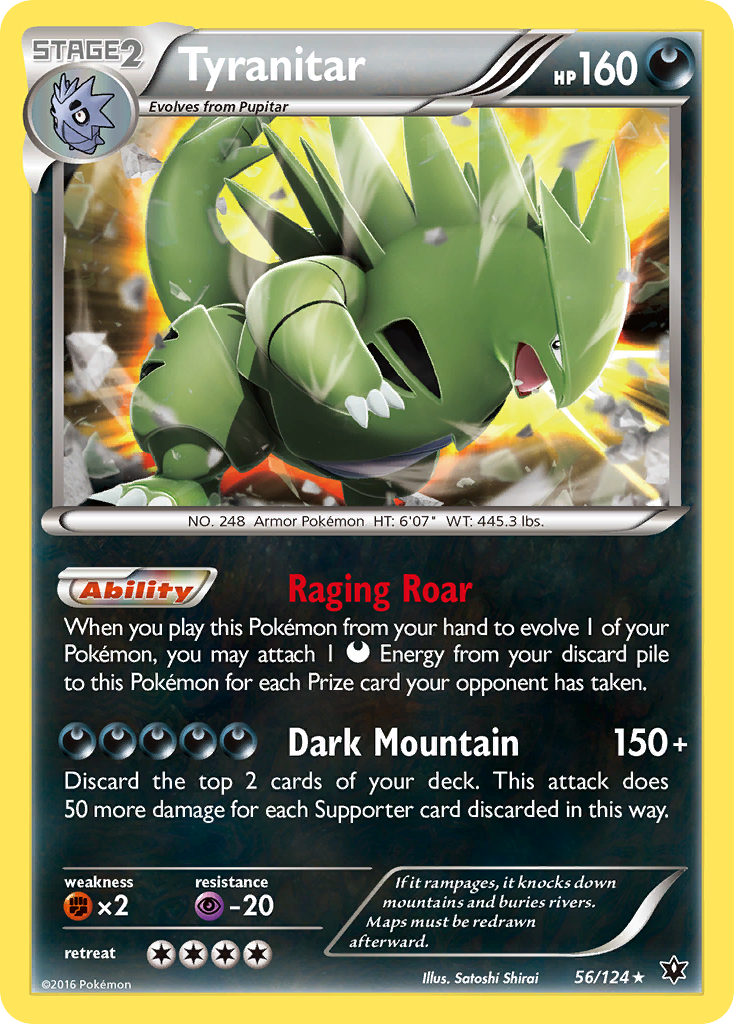 Tyranitar (56/124) [XY: Fates Collide] | Card Citadel