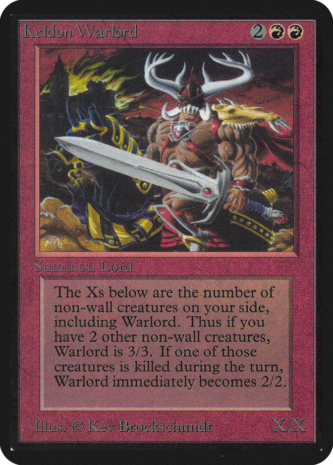 Keldon Warlord [Limited Edition Alpha] | Card Citadel