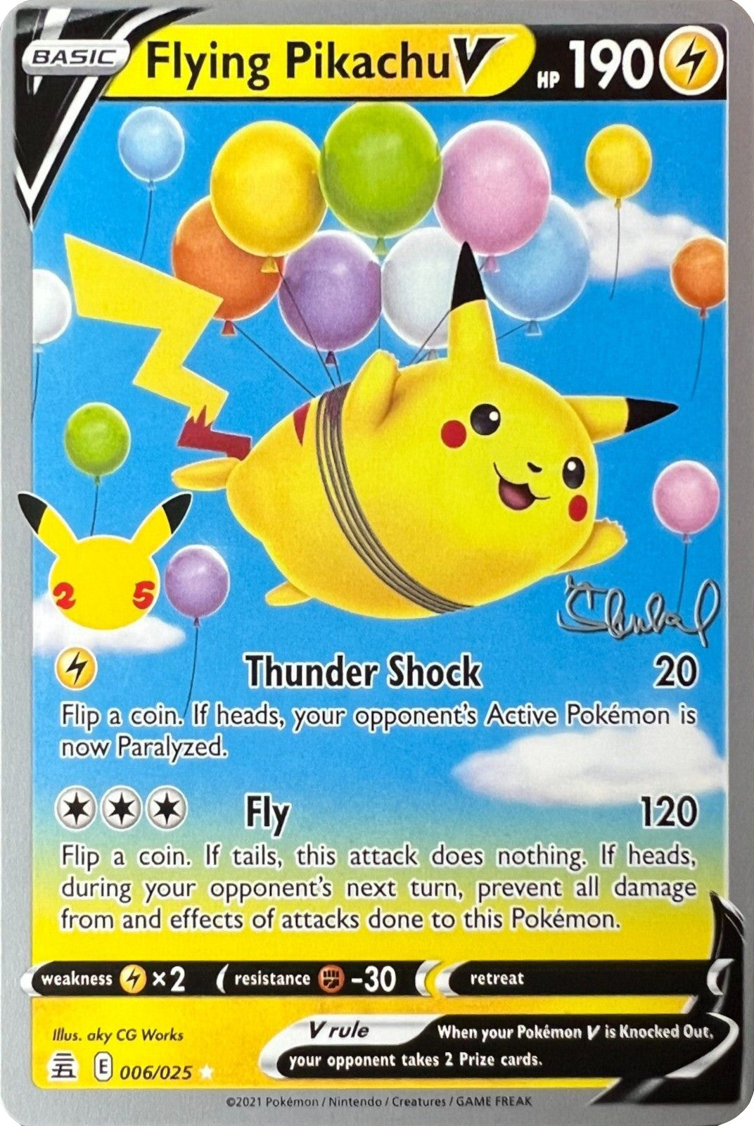 Flying Pikachu V (006/025) (ADP - Ondrej Skubal) [World Championships 2022] | Card Citadel