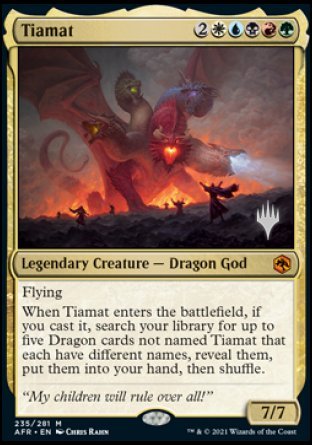 Tiamat (Promo Pack) [Dungeons & Dragons: Adventures in the Forgotten Realms Promos] | Card Citadel