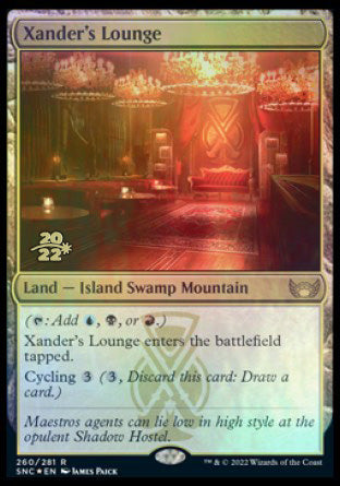 Xander's Lounge [Streets of New Capenna Prerelease Promos] | Card Citadel
