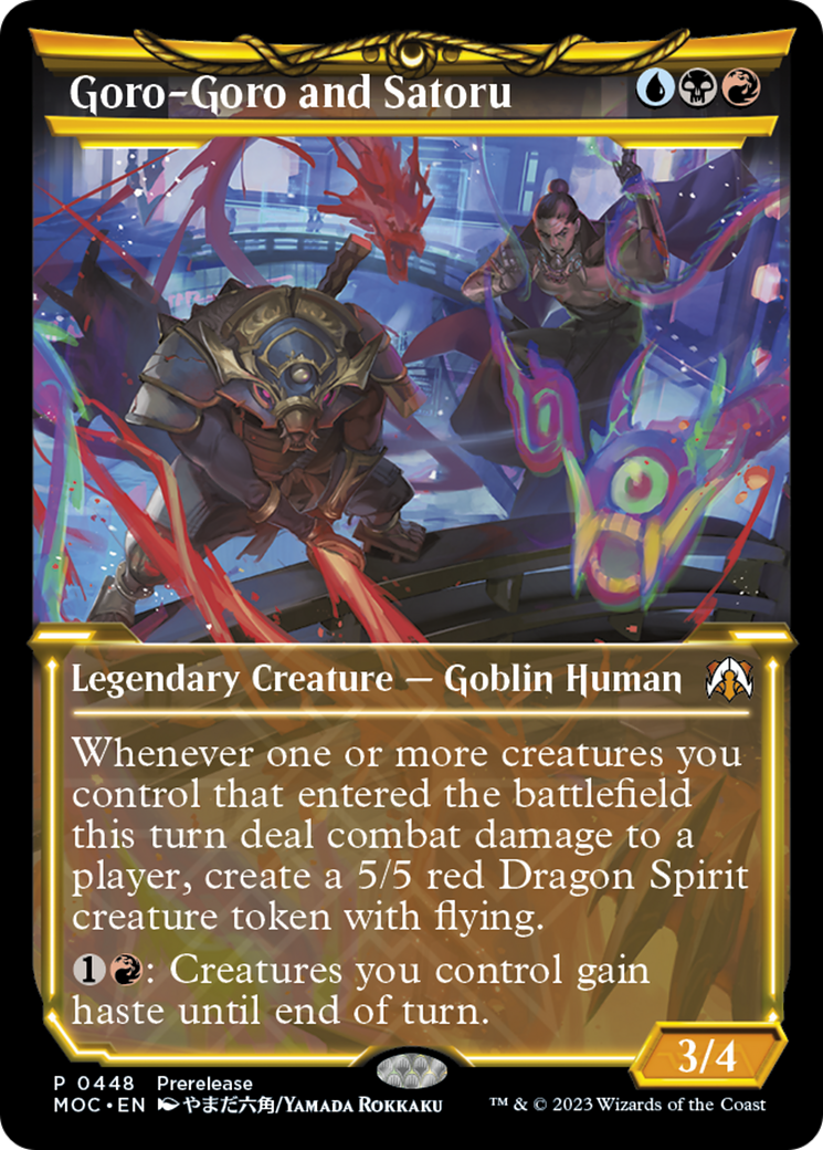 Goro-Goro and Satoru (Showcase Planar Booster Fun) [March of the Machine Commander Prerelease Promos] | Card Citadel