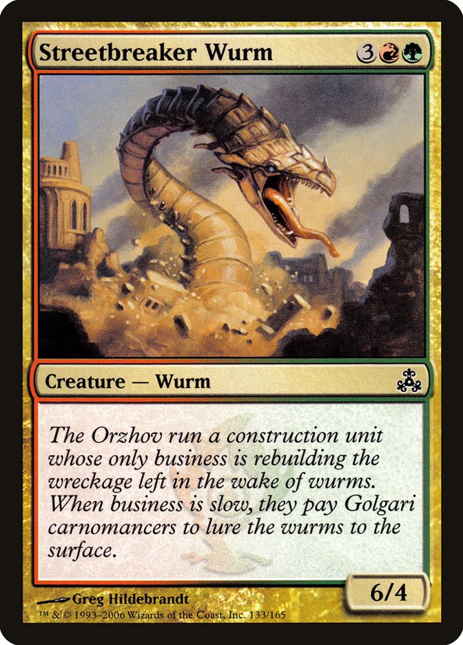 Streetbreaker Wurm [Guildpact] | Card Citadel