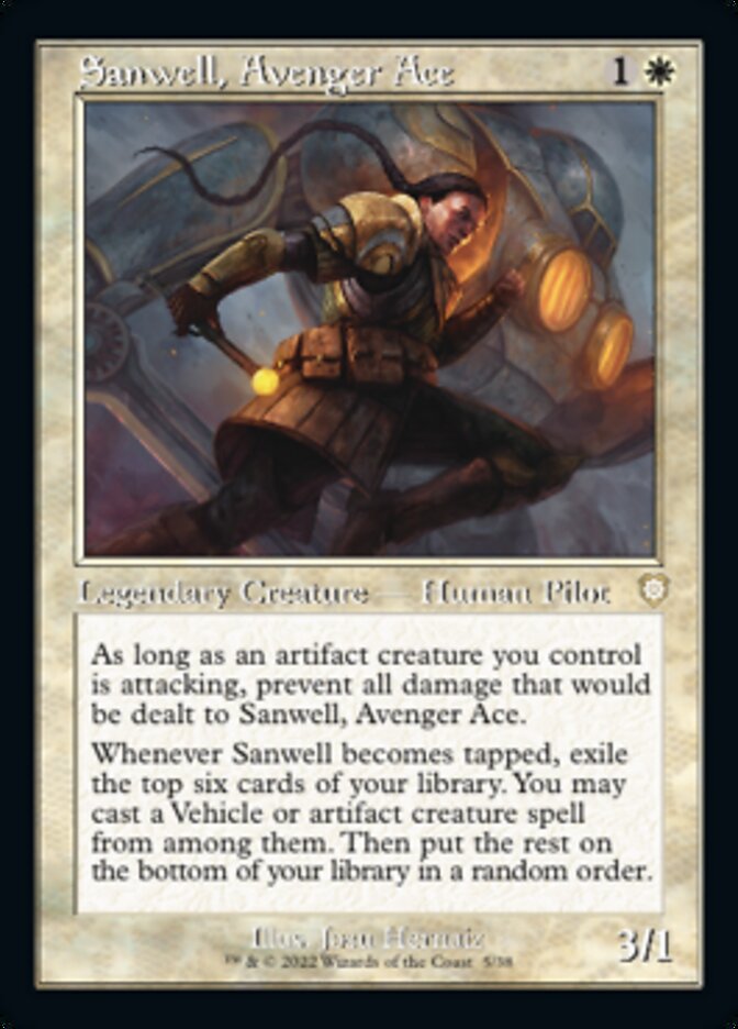 Sanwell, Avenger Ace (Retro) [The Brothers' War Commander] | Card Citadel