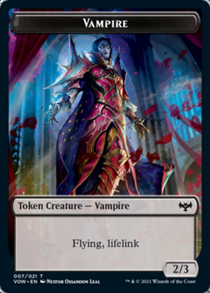 Vampire Token (007) [Innistrad: Crimson Vow Tokens] | Card Citadel