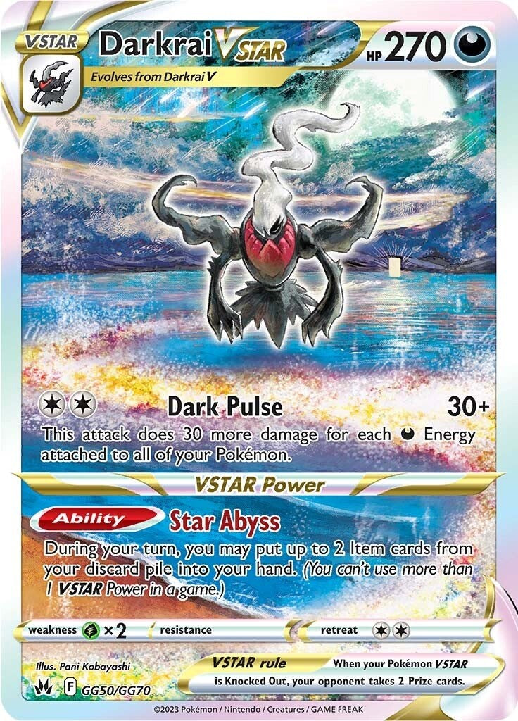 Darkrai VSTAR (GG50/GG70) [Sword & Shield: Crown Zenith] | Card Citadel