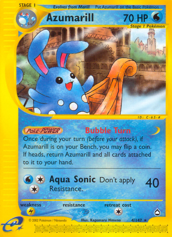 Azumarill (4/147) [Aquapolis] | Card Citadel