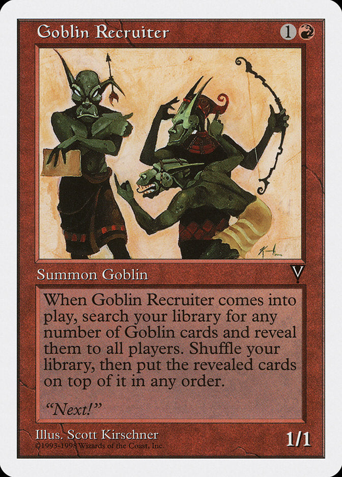 Goblin Recruiter [Anthologies] | Card Citadel