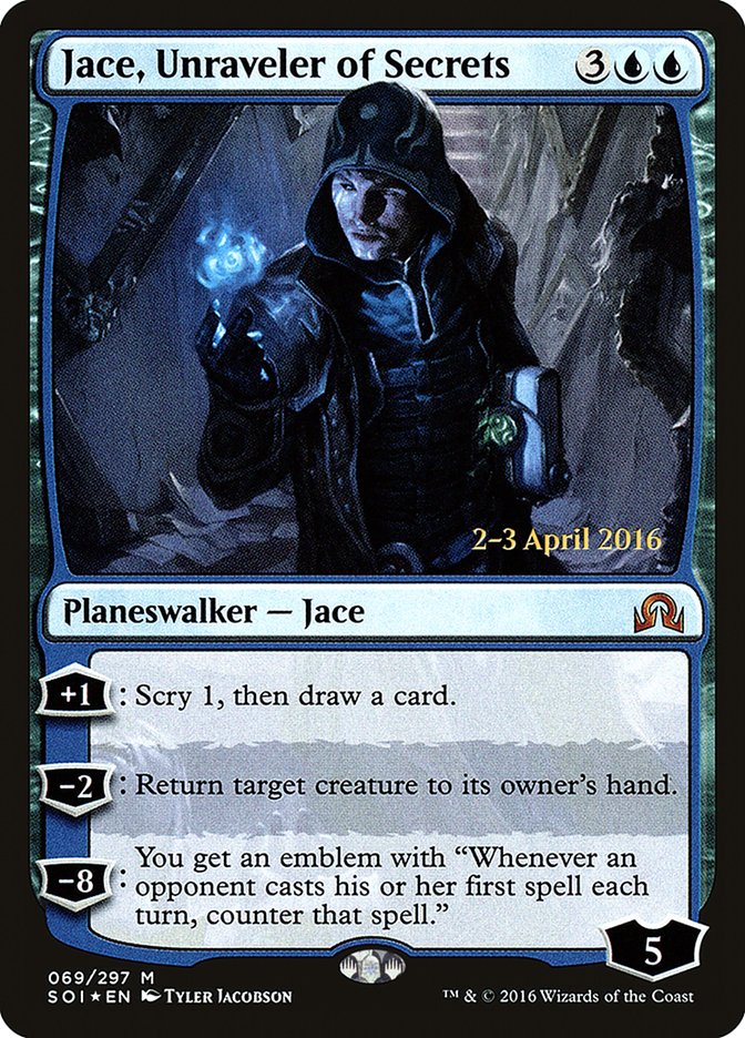 Jace, Unraveler of Secrets [Shadows over Innistrad Promos] | Card Citadel