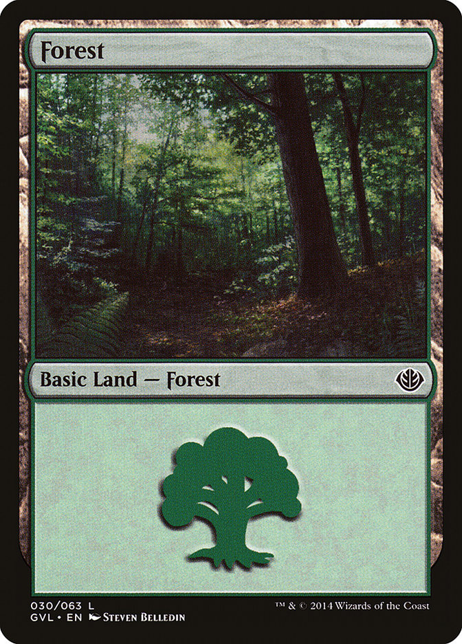 Forest (30) (Garruk vs. Liliana) [Duel Decks Anthology] | Card Citadel