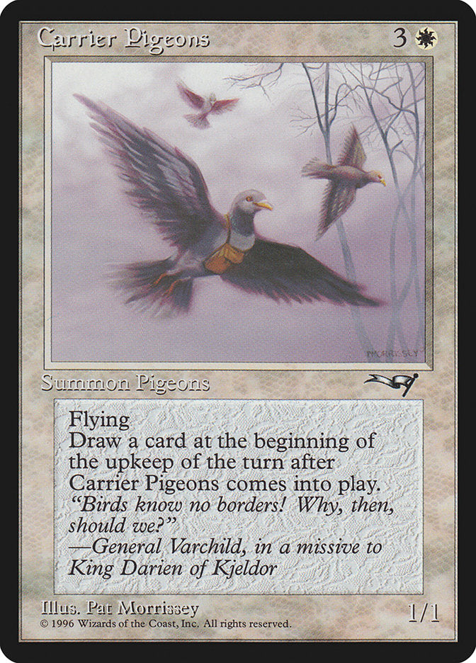 Carrier Pigeons (Flying Art) [Alliances] | Card Citadel