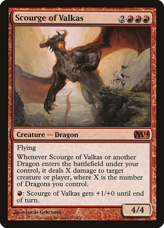 Scourge of Valkas [Magic 2014] | Card Citadel