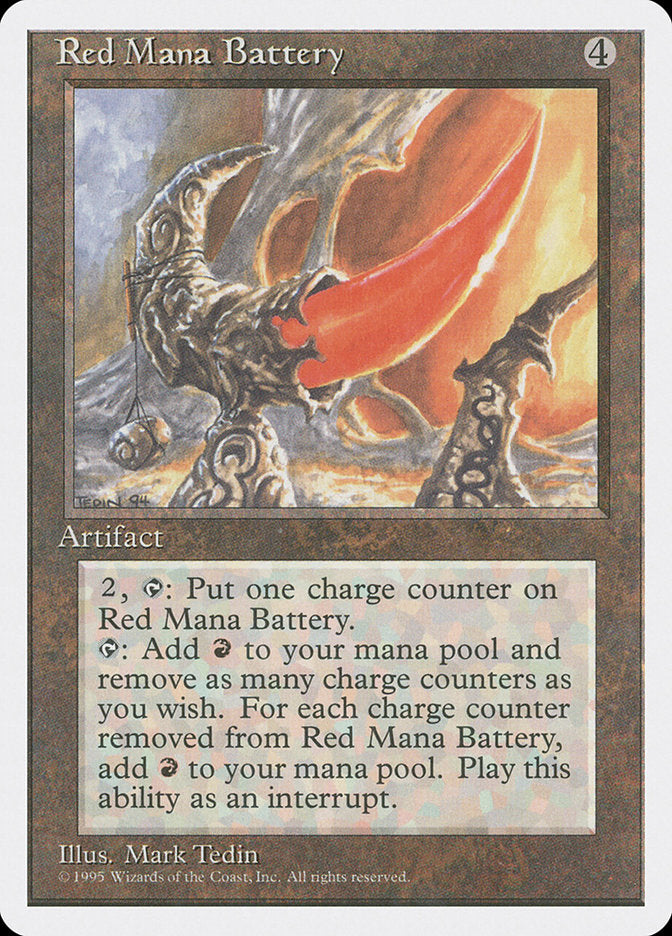 Red Mana Battery [Fourth Edition] | Card Citadel