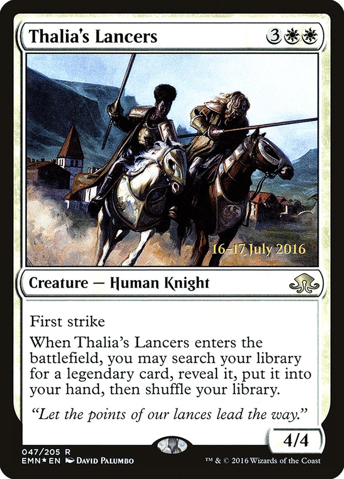 Thalia's Lancers [Eldritch Moon Promos] | Card Citadel