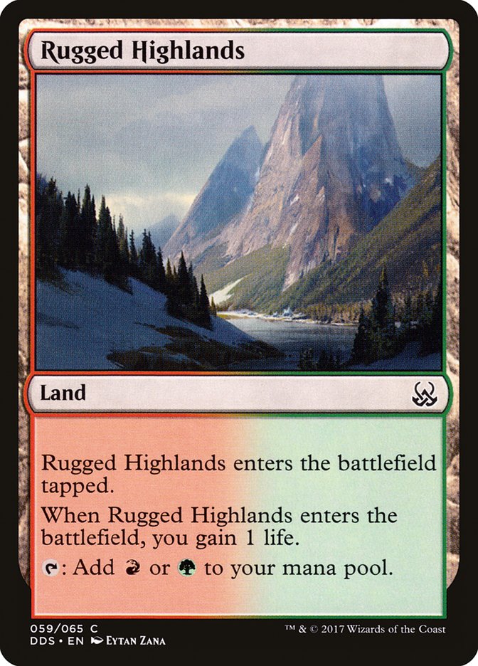 Rugged Highlands [Duel Decks: Mind vs. Might] | Card Citadel