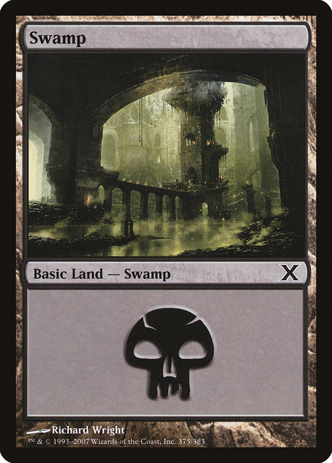 Swamp (375) [Tenth Edition] | Card Citadel