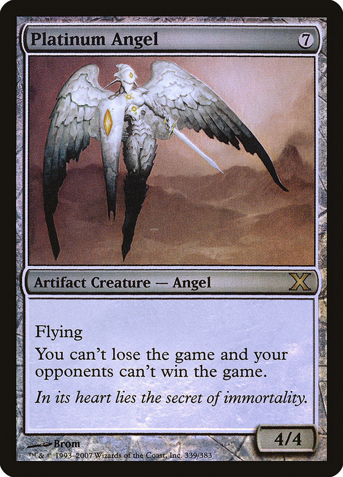 Platinum Angel (Premium Foil) [Tenth Edition] | Card Citadel