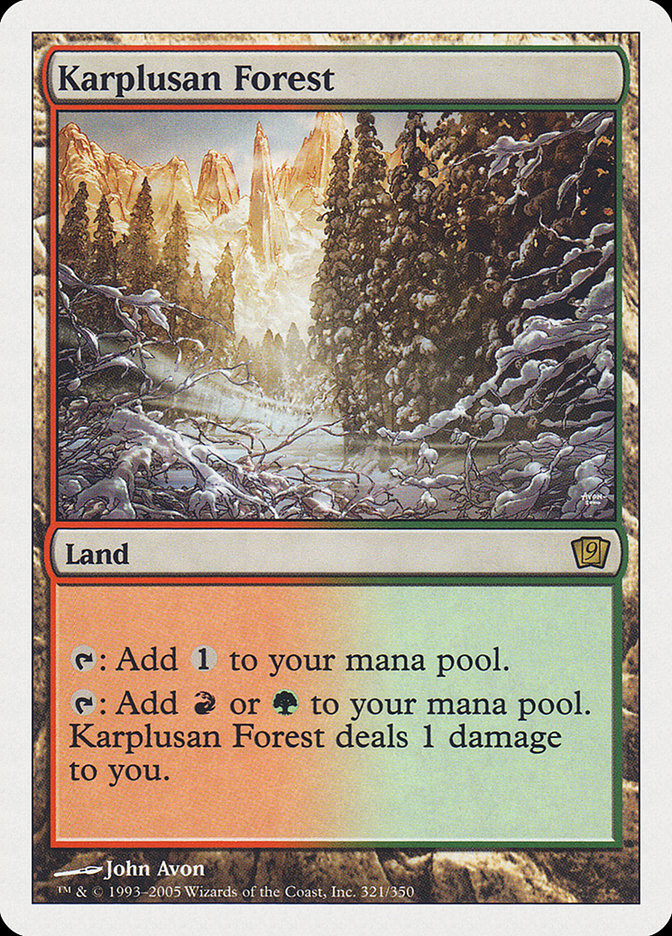 Karplusan Forest [Ninth Edition] | Card Citadel