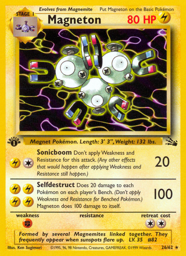 Magneton (26/62) [Fossil 1st Edition] | Card Citadel