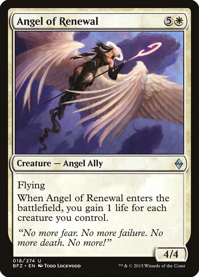 Angel of Renewal [Battle for Zendikar] | Card Citadel