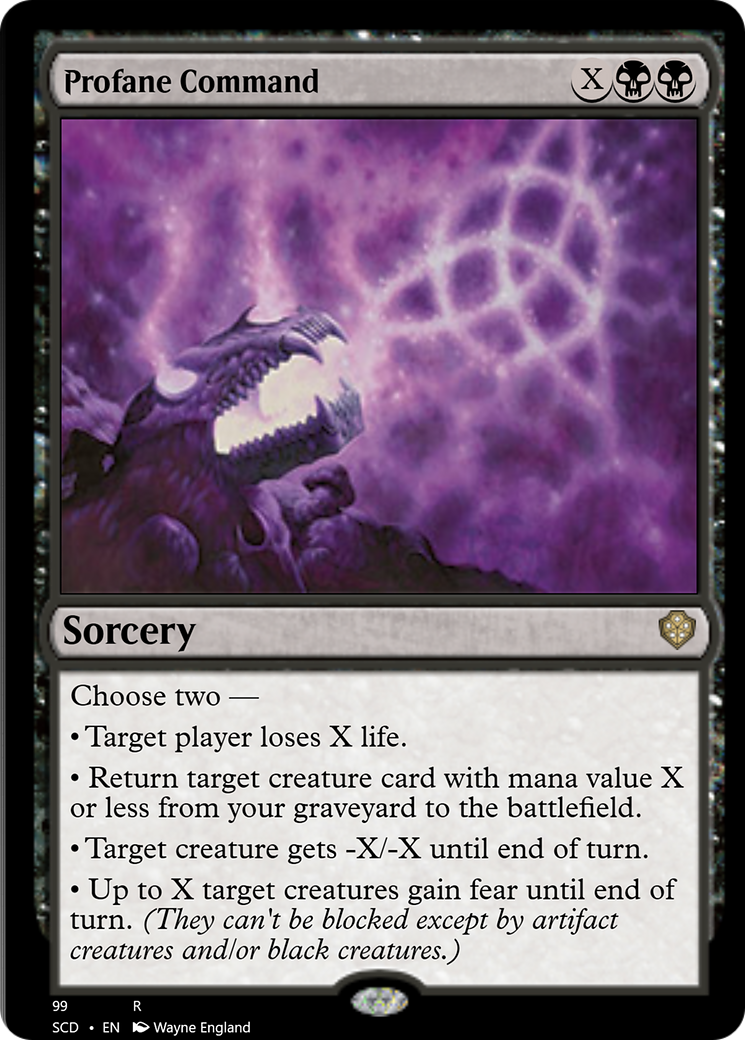 Profane Command [Starter Commander Decks] | Card Citadel