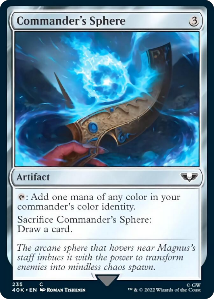 Commander's Sphere (235) (Surge Foil) [Universes Beyond: Warhammer 40,000] | Card Citadel