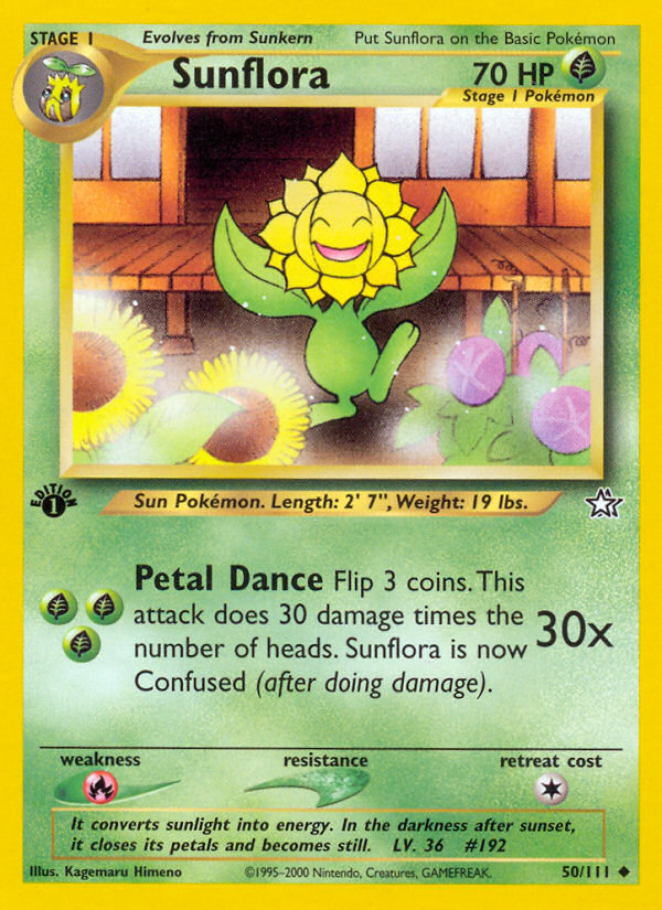 Sunflora (50/111) [Neo Genesis 1st Edition] | Card Citadel