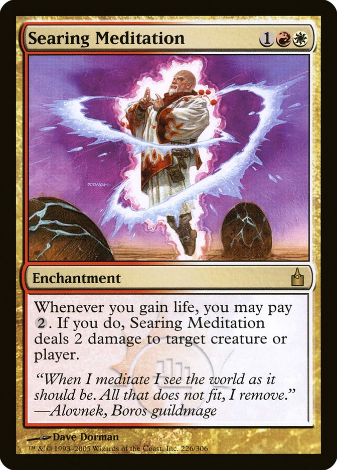 Searing Meditation [Ravnica: City of Guilds] | Card Citadel