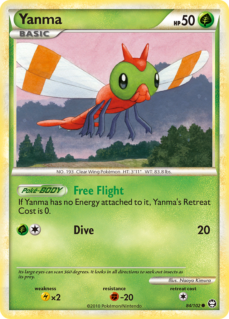 Yanma (84/102) [HeartGold & SoulSilver: Triumphant] | Card Citadel