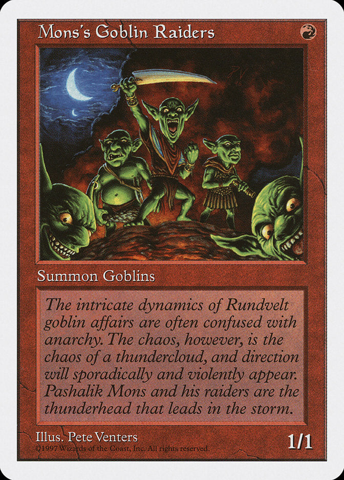 Mons's Goblin Raiders [Fifth Edition] | Card Citadel