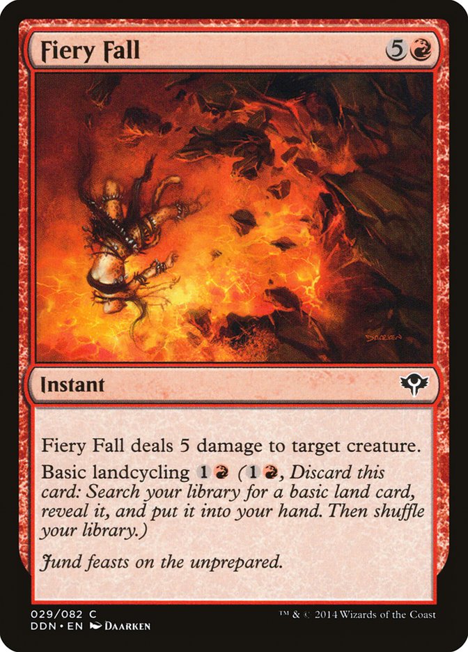 Fiery Fall [Duel Decks: Speed vs. Cunning] | Card Citadel