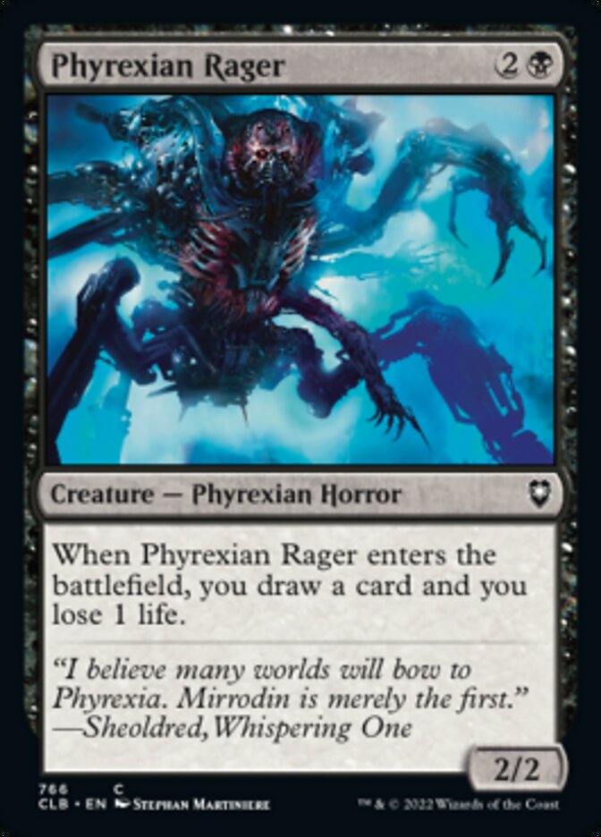 Phyrexian Rager [Commander Legends: Battle for Baldur's Gate] | Card Citadel