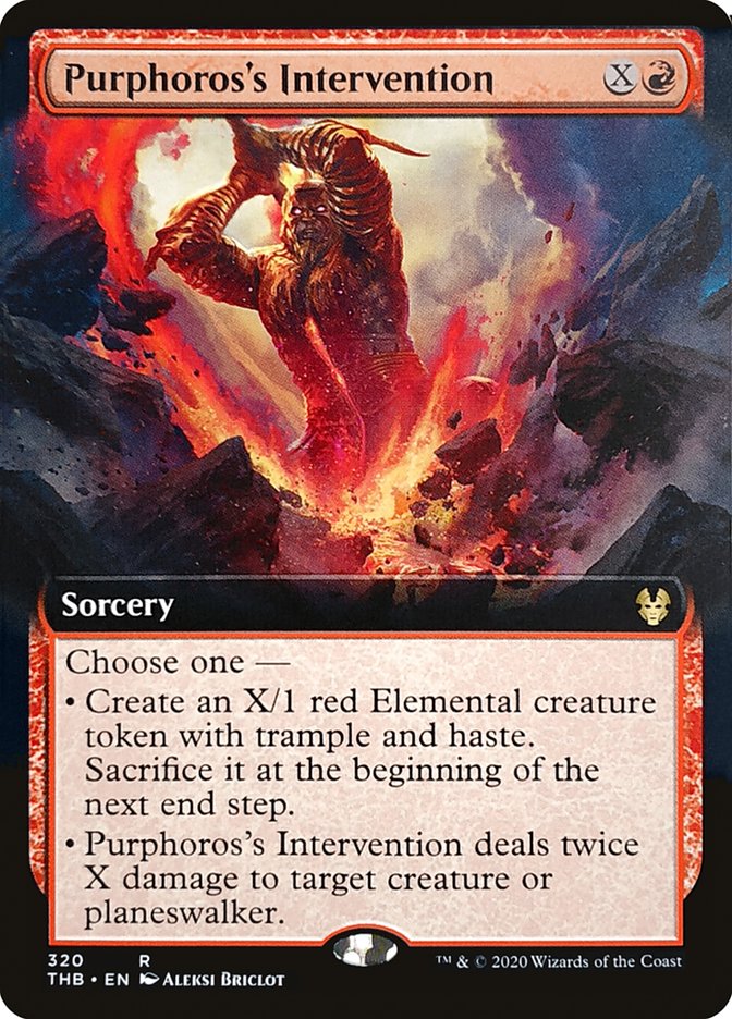 Purphoros's Intervention (Extended Art) [Theros Beyond Death] | Card Citadel