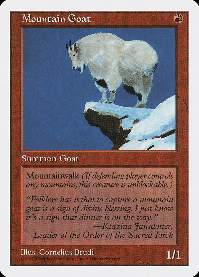 Mountain Goat [Fifth Edition] | Card Citadel